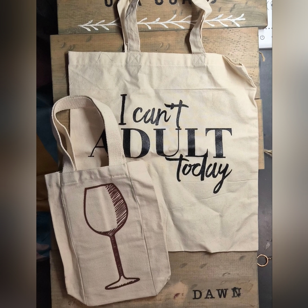 Canvas Tote Set - Picture 3 of 3